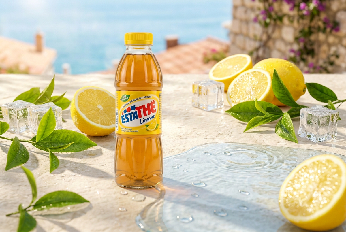 Sfondo Estaté con bottiglia